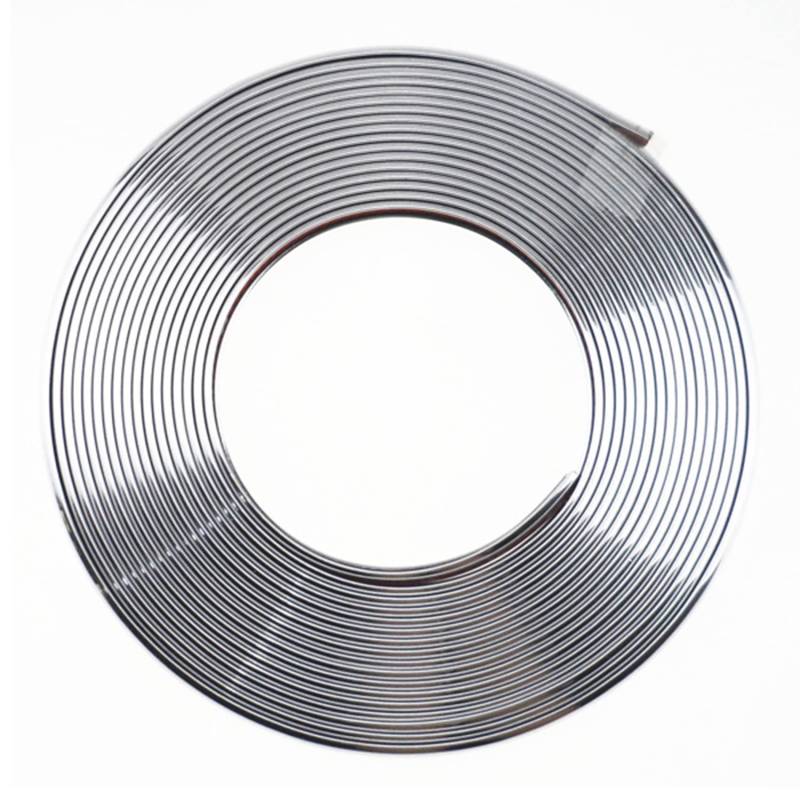 ZXCVB 16M/8M Felgenschutz, Auto Fahrzeug Farbe Felgenschutz, Auto Aufkleber, Auto Stoßstange Styling Form Gummi Zierleiste,Silber,16m von ZXCVB