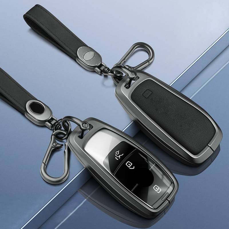 Autoschlüssel Hülle Schlüssel Hülle für Mercedes Benz B-Klasse W247 I 2018-2025 Schutzhülle für Autoschlüsselabdeckung, Schlüsselbox Cover keyless go Schutz Keyless/Autoschlüssel Tasche,B von ZXCVDF
