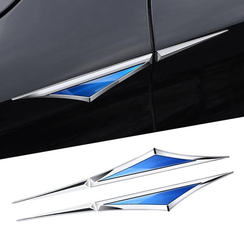 ZXCVDF Auto Emblem für Ford Shelby Taurus Territory Auto Seitenflügel Heckklappe Logo Abzeichen 3D Aufkleber Karosserie Kofferraum Dekoration für Auto Fenster Tür,Blue von ZXCVDF