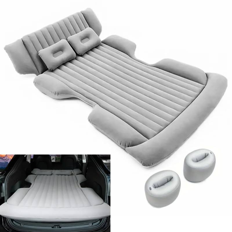 ZXCVDF Auto Matratze Kofferraum für Jeep Wrangler IV Unlimited (JL) | 2017-2023,Auto Luftmatratze Thickened Camping Aufblasbare Matratze Aufblasbares Bett für SUV MPV Back Seat and Boot,Grey von ZXCVDF