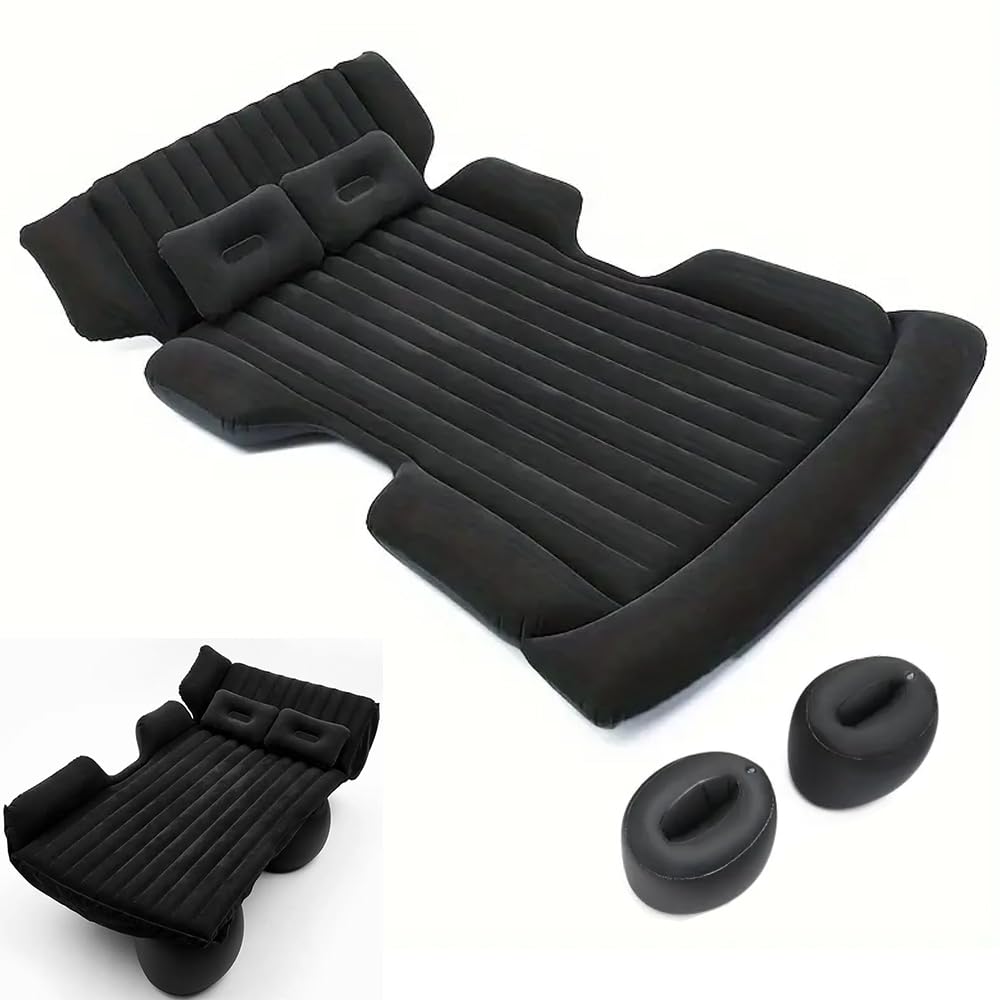 ZXCVDF Auto Matratze Kofferraum für Skoda Scala (ab Bj.2019),Auto Luftmatratze Thickened Camping Aufblasbare Matratze Aufblasbares Bett für SUV MPV Back Seat and Boot,Black von ZXCVDF