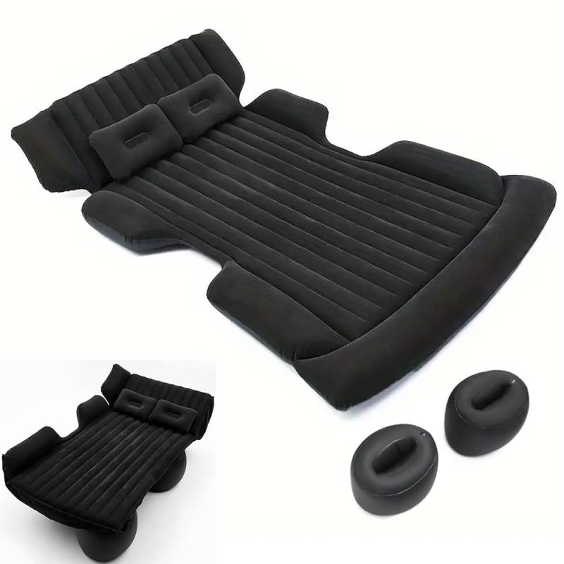 Auto Matratze Kofferraum für Skoda Scala (ab Bj.2019),Auto Luftmatratze Thickened Camping Aufblasbare Matratze Aufblasbares Bett für SUV MPV Back Seat and Boot,Black von ZXCVDF