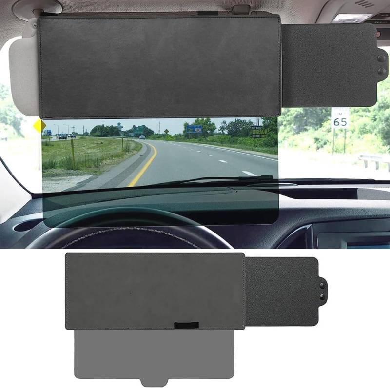 Auto Sonnenblende Verlängerung für VW Golf 6 Limousine 1K ab Bj.2008,Auto Visier Anti Blender Fensterschutz blendfreier Sonnenschutz für Fahrer oder Beifahrersitz Anti-UV von ZXCVDF