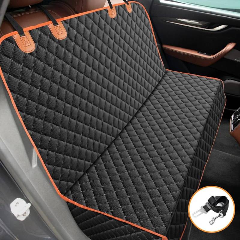 ZXCVDF Hundedecke Auto Rückbank für VW Golf 8 GTI ab Bj.2020, Autodecke Rücksitzschoner Autoschondecke Rückbankschoner Autoschutzdecke Hund Rücksitz Bankabdeckung,B von ZXCVDF