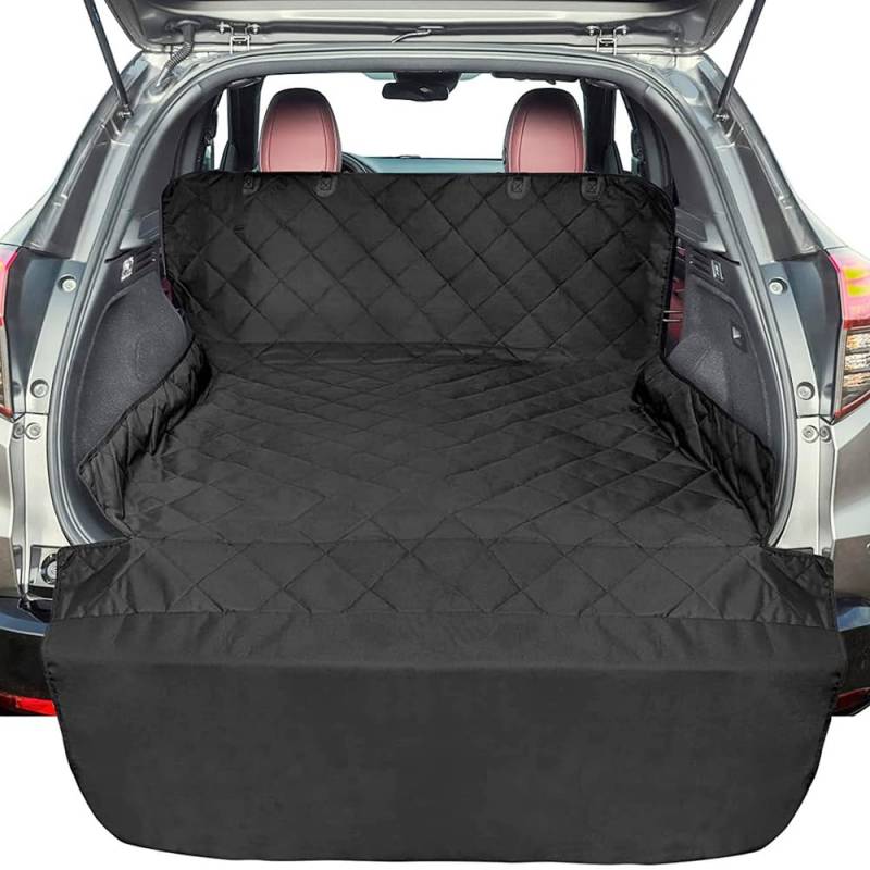 Kofferraumschutz Hund gesteppt für Hyundai i30 Fastback 3 (III) PD N-Line I 2017-2024,Ladekantenschutz Hundedecke Auto Kofferraum Wasserdicht & Kratzfest Gesteppte Auto Hundedecke,Black-1 von ZXCVDF