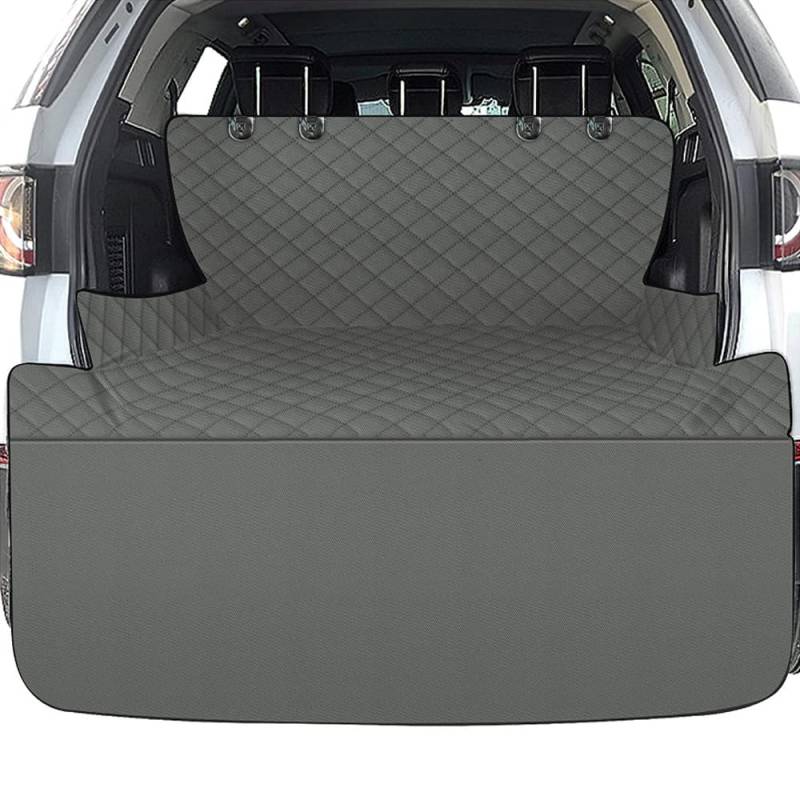 ZXCVDF Kofferraumschutz Hund gesteppt für Seat Ibiza 5-türer XCELLENCE ab Bj.2018,Ladekantenschutz Hundedecke Auto Kofferraum Wasserdicht & Kratzfest Gesteppte Auto Hundedecke,Grey-2 von ZXCVDF
