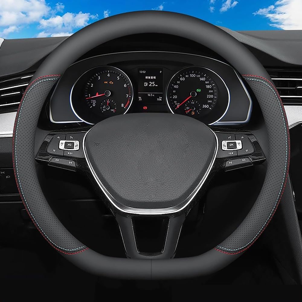 ZXCVDF Lenkradbezug Auto für VW T6 I 2015-2022,Mikrofaser Leder Lenkradhülle 37-38cm/15'' Lenkradhülle für Sommer & Winter Anti Rutsch Lenkradabdeckung Lenkradschoner,Colored lines-2-D Type ZXCVDF Lenkradbezug Auto für VW T6 I 2015-2022,Mikrofaser Leder Lenkradhülle 37-38cm/15'' Lenkradhülle für Sommer & Winter Anti Rutsch Lenkradabdeckung Lenkradschoner,Colored lines-2-D Type von ZXCVDF