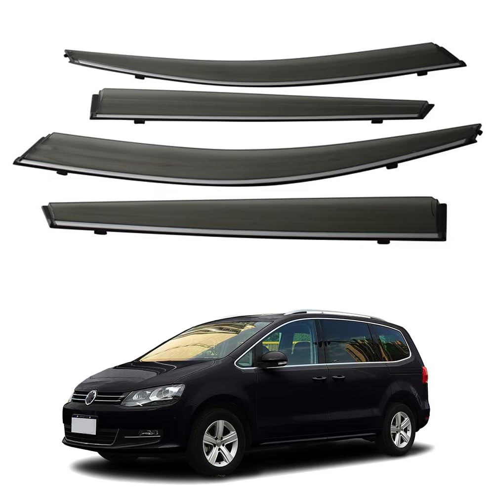 ZXCVDF Windabweiser Autofenster für VW Sharan 2011-2021 2022,Car Comfort Windabweiser Regenabweiser Aerodynamisch Regenschutz Integrierte Deflektoren Luftabweiser ZXCVDF Windabweiser Autofenster für VW Sharan 2011-2021 2022,Car Comfort Windabweiser Regenabweiser Aerodynamisch Regenschutz Integrierte Deflektoren Luftabweiser von ZXCVDF
