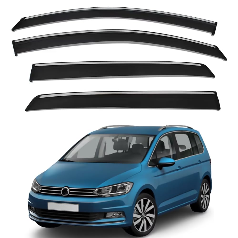 ZXCVDF Windabweiser Autofenster für VW Touran 2004-2014 2015,Car Comfort Windabweiser Regenabweiser Aerodynamisch Regenschutz Integrierte Deflektoren Luftabweiser ZXCVDF Windabweiser Autofenster für VW Touran 2004-2014 2015,Car Comfort Windabweiser Regenabweiser Aerodynamisch Regenschutz Integrierte Deflektoren Luftabweiser von ZXCVDF