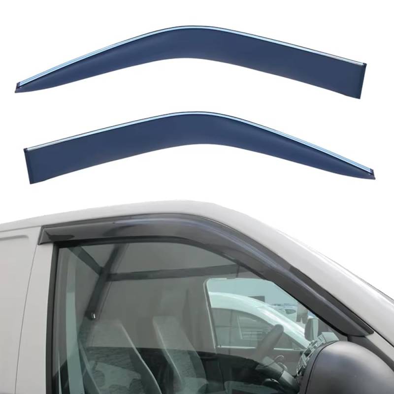 ZXCVDF Windabweiser Autofenster für VW Transporter Camper T5 2003-2013 2014 2015,Car Comfort Windabweiser Regenabweiser Aerodynamisch Regenschutz Integrierte Deflektoren Luftabweiser von ZXCVDF