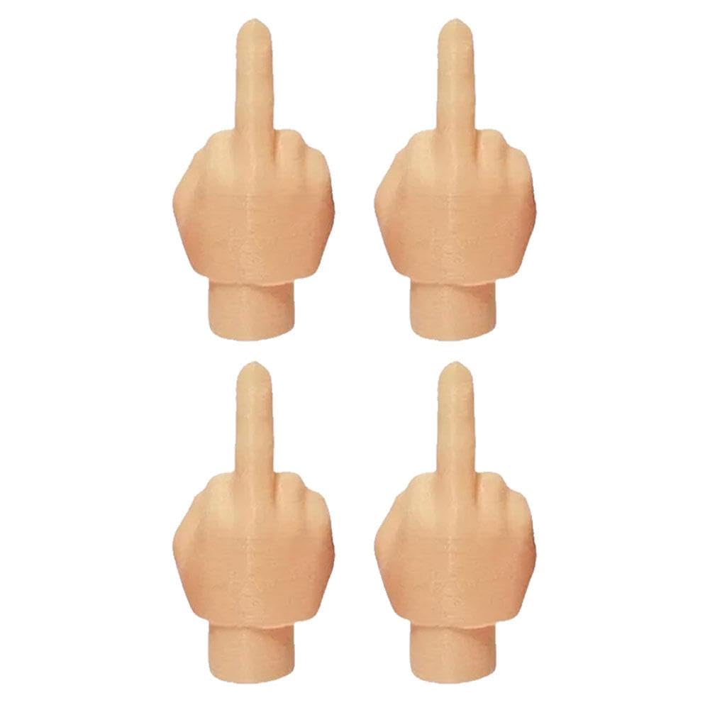 ZXCVWWE 4 Stück Streich Reifen Vorbau Kappen, Lustige Mittelfinger Reifen Kappen, Universal Auto Rad Reifen Stem Cover Caps Gummi Staub ZXCVWWE 4 Stück Streich Reifen Vorbau Kappen, Lustige Mittelfinger Reifen Kappen, Universal Auto Rad Reifen Stem Cover Caps Gummi Staub von ZXCVWWE