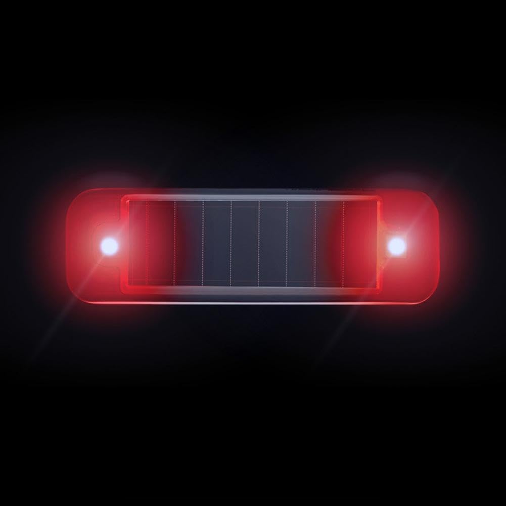 ZXCVWWE Auto diebstahl Licht Solar Blitz Warnung Licht Verhindern Heckkollision Bei Nacht Motorrad und L3P6 Flash Blau Rot Für Fahrräder von ZXCVWWE