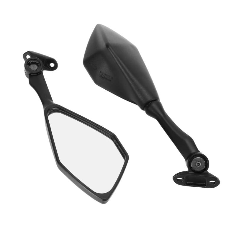 Rückspiegel für Motorräder 2Pcs Motorrad Teil Motorrad Rückspiegel Klapp Schwarz Ersatz Für N&INJA 300 250 Für ZX6R 636 Für 300R Spiegel von ZXCYGG