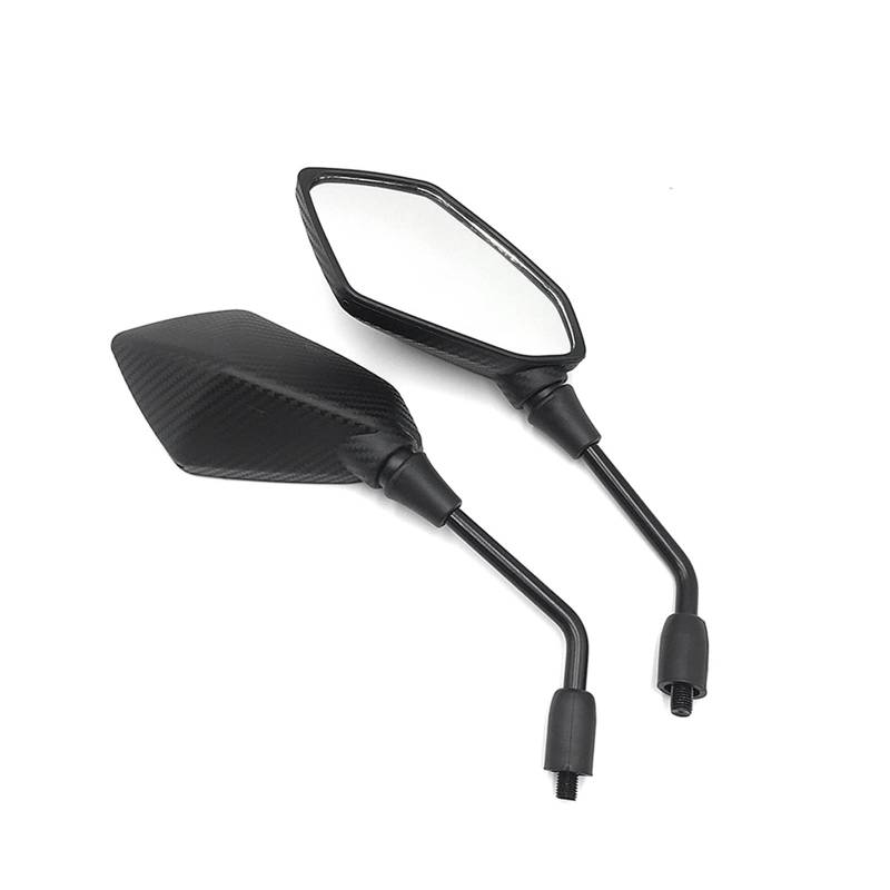 Rückspiegel für Motorräder Motorrad-Rückspiegel 8/10MM ABS-Seitenspiegel Für CB500X Für CB650R Für H&ornet 600 Für CB125R Spiegel(Black) von ZXCYGG