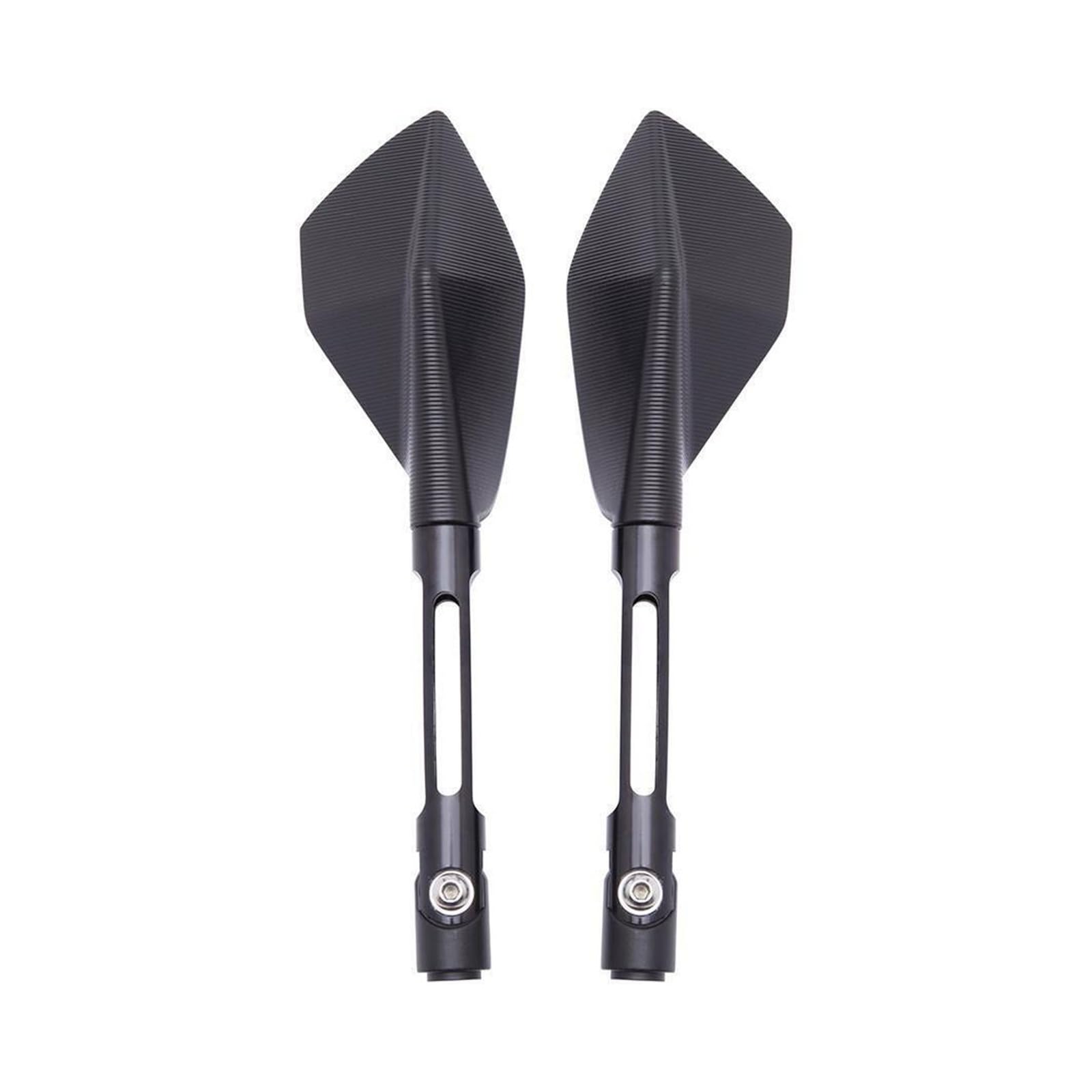 Rückspiegel für Motorräder Motorrad Zubehör Aluminium Rückansicht Rückspiegel Seite Spiegel Für CB650F Spiegel(Black) von ZXCYGG