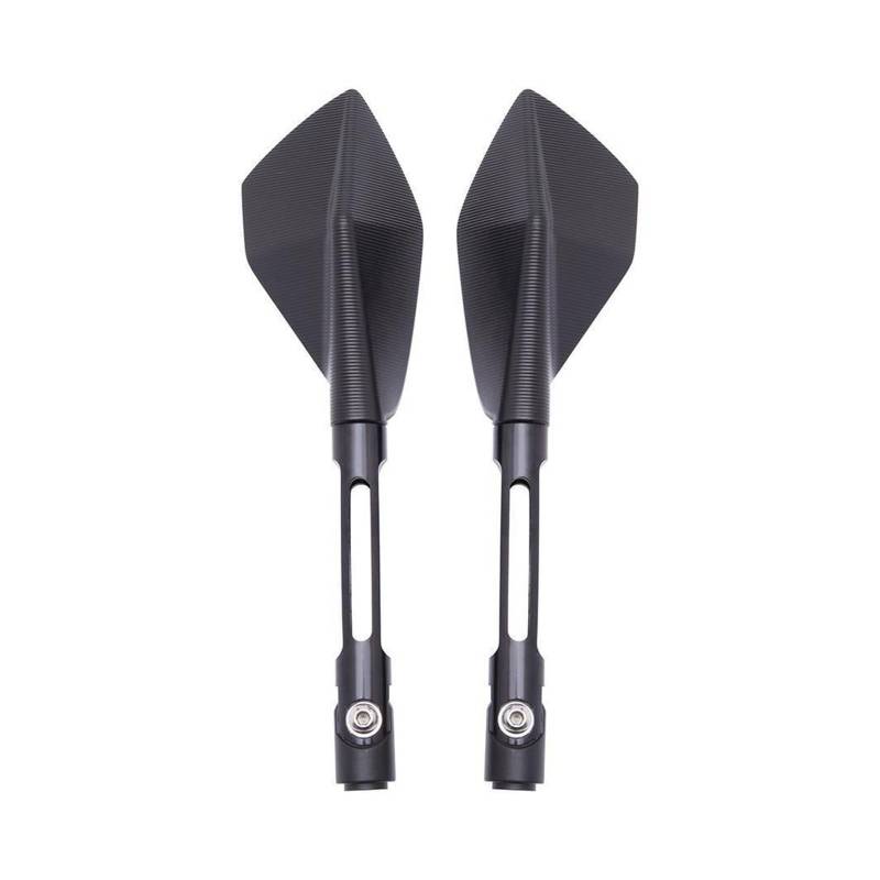 Rückspiegel für Motorräder Motorrad Zubehör Aluminium Rückansicht Rückspiegel Seite Spiegel Für CB650F Spiegel(Black) von ZXCYGG