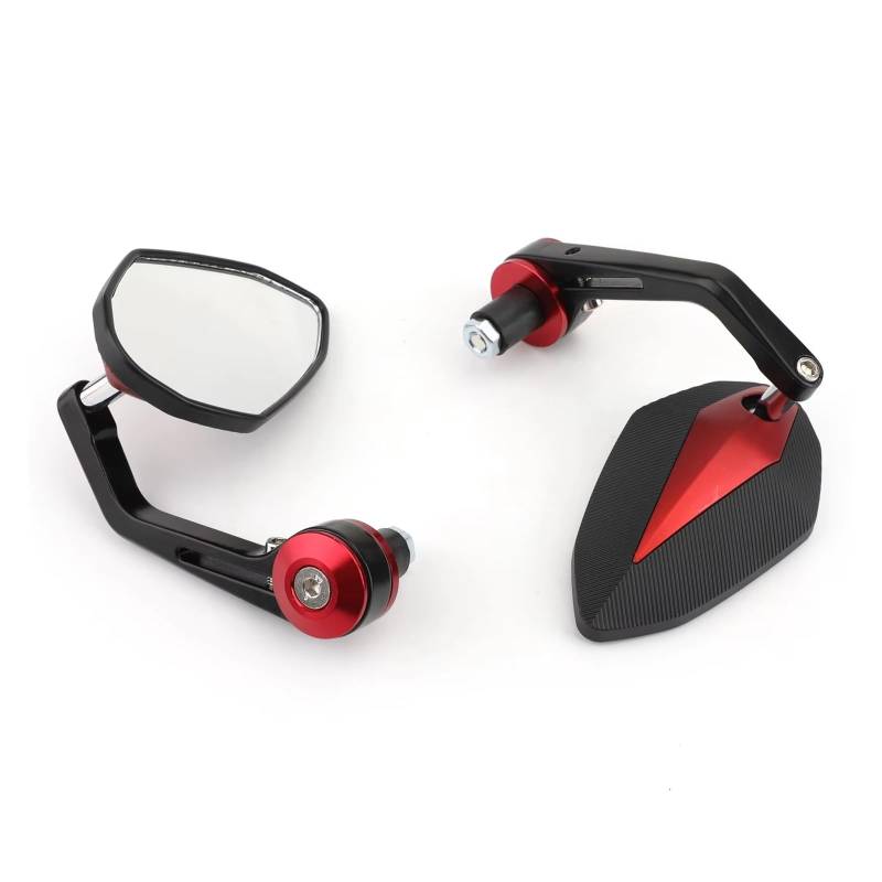 Rückspiegel für Motorräder Schwarz Rot Motorrad Sportbike 7/8 Lenkerendenspiegel Für R1 Für YZF Für R6 Spiegel von ZXCYGG