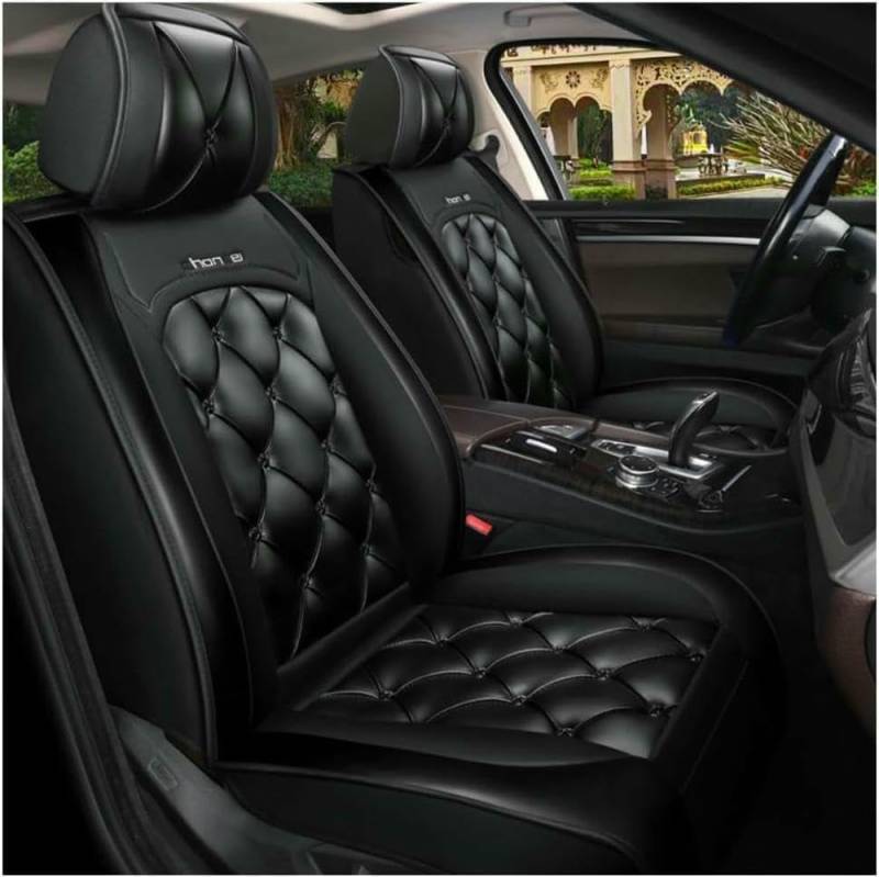 ZXKYLFFF Autositzbezüge, passend für MBZ GLB Klasse GLB 200d X247 GLB 220d X247 GLB 250 X247 GLB 200 X247, wasserdichtes Leder-Sitzkissen schützt den Sitzbezug, Schwarz von ZXKYLFFF