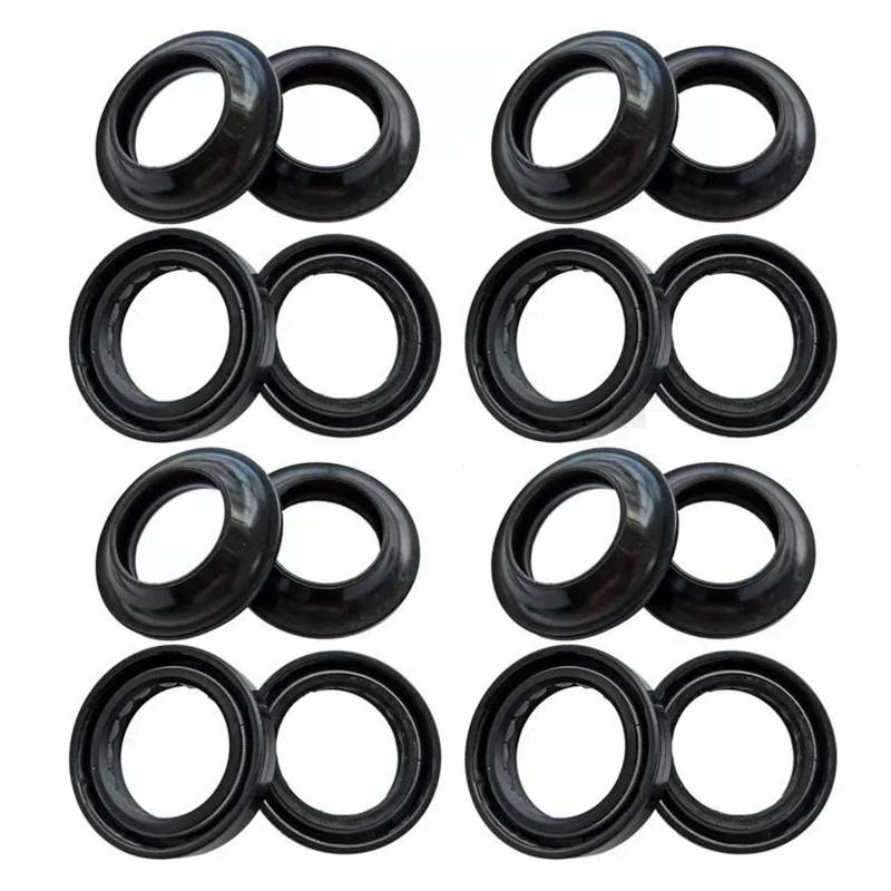 35x48x11 Front Shock Gabel Dämpfer Welle Öl Dichtung Halterungen Staub Abdeckung for YP400 YP400RA YP XMAX X MAX XM,ax 400 2018-2019(8pc Seal 8pc Cover) von ZXXSCPCB
