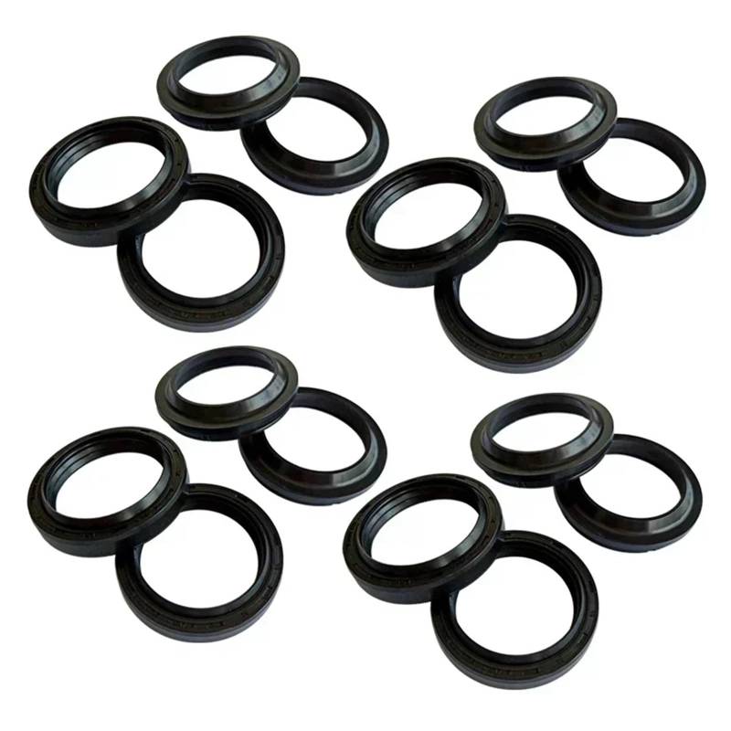39x51x8/10,5 Front Shock Gabel Dämpfer Welle Staub Öl Dichtung Halterungen for 125 250 300 ST TESTVERSION 125 ST125 ST250 ST300(8pc Seal 8pc Cover) von ZXXSCPCB