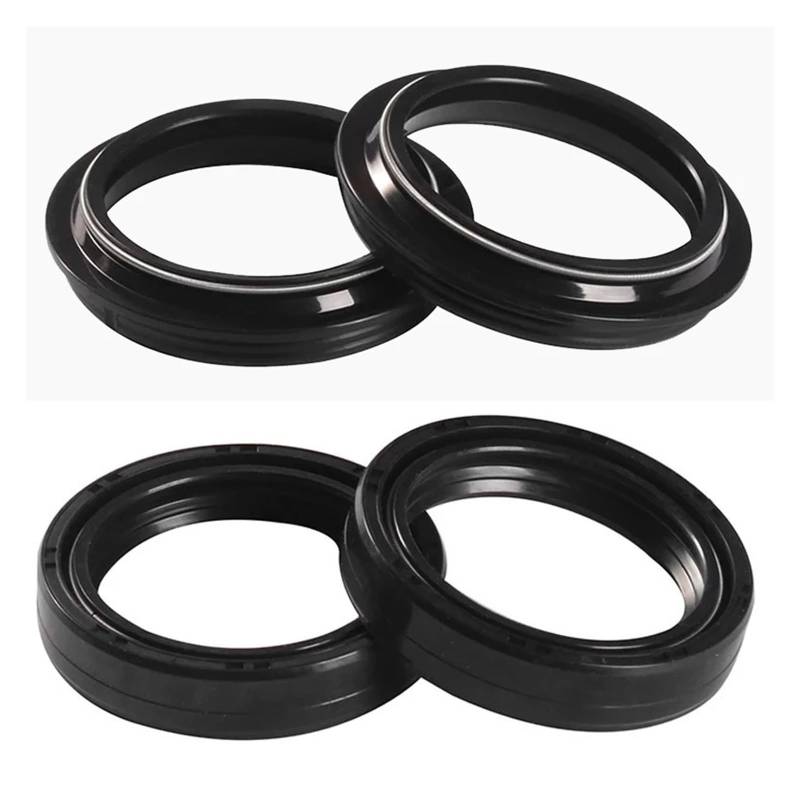 43x54x11 Front Shock Gabel Dämpfer Welle Öl Dichtung Halterungen for XV1700 XV1700A XV17A XV RoadStar Royal Star 1700 2005-2015(2pc Seal 2pc Cover) von ZXXSCPCB