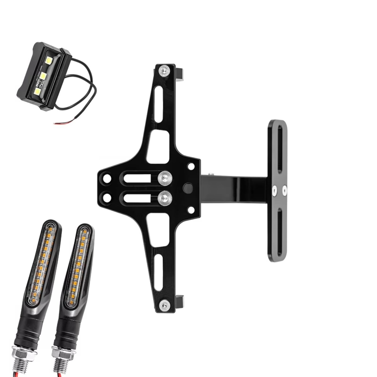 Motorrad Nummernschildhalter Kompatibel Mit X4 Für NC700 Für SX Für VFR1200/F Für XL 1000 Kennzeichenhalter, Verstellbarer Kennzeichenhalter, Seitlich Montierter Kennzeichenhalter(A Set and 2pcs Lamp) Motorrad Nummernschildhalter Kompatibel Mit X4 Für NC700 Für SX Für VFR1200/F Für XL 1000 Kennzeichenhalter, Verstellbarer Kennzeichenhalter, Seitlich Montierter Kennzeichenhalter(A Set and 2pcs Lamp) von ZXYIWSDF