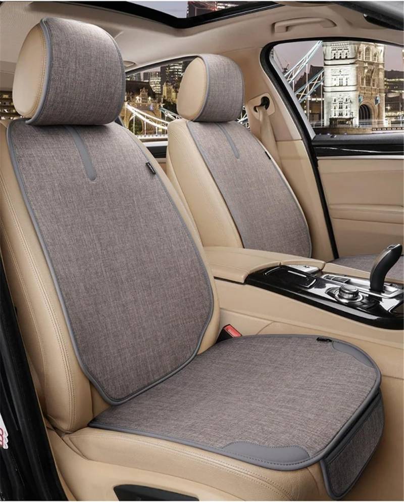 ZXYIWSDF Autositz-Schutzpolster Universal Auto Sitzbezug Kissen Automotive Seat Protector Kissen Auto Sitz Pad Auto Vorne Hinten Sitz Abdeckung Automobil Innen(Gray,1pc Front) von ZXYIWSDF