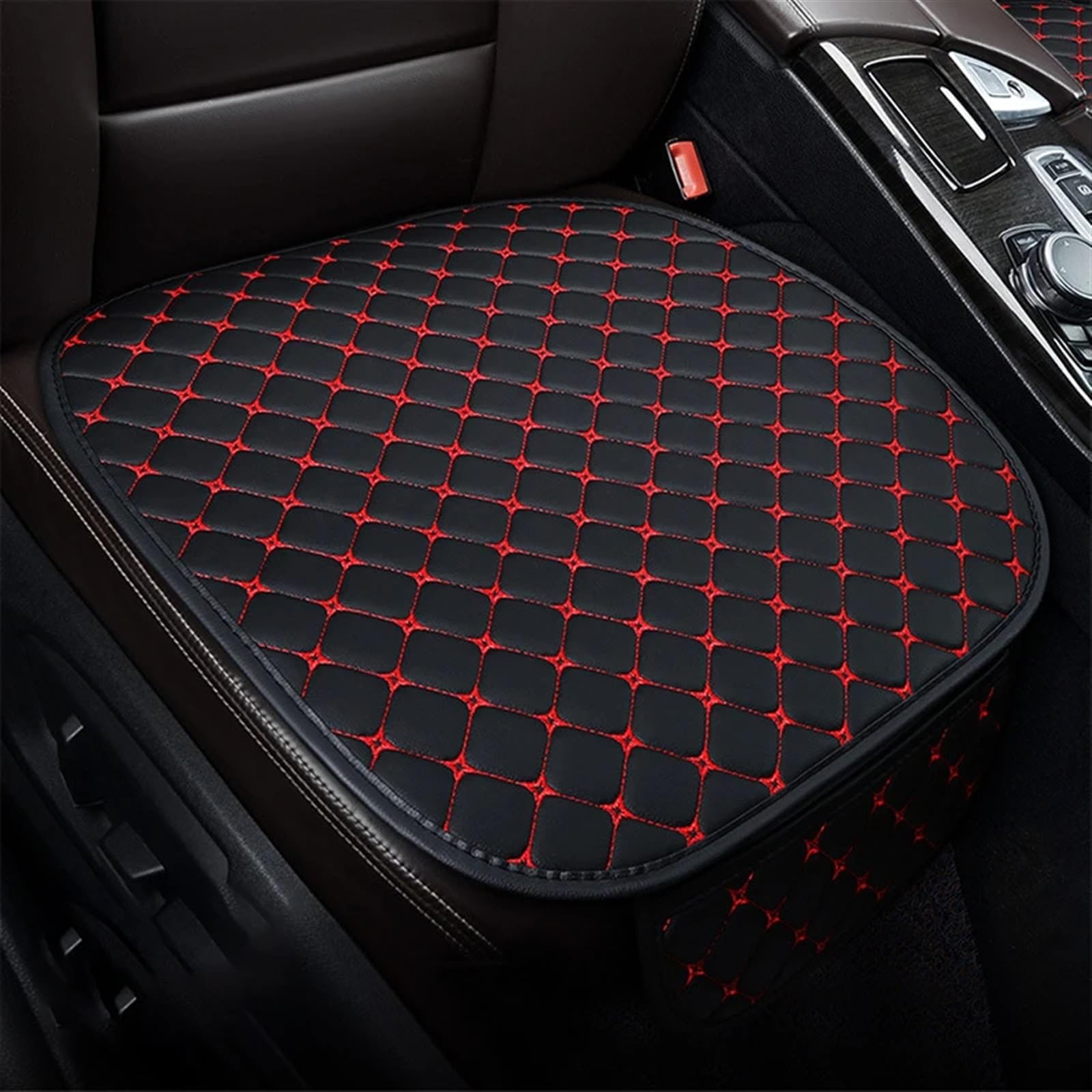 ZXYIWSDF Autositz-Schutzpolster Universal Auto Sitzbezug Sitzkissen Auto Stuhl Schutzhülle Auto Protector Pad Mit Lagerung Tasche Auto Vorne/hinten Sitz Abdeckung(Red,Front) von ZXYIWSDF