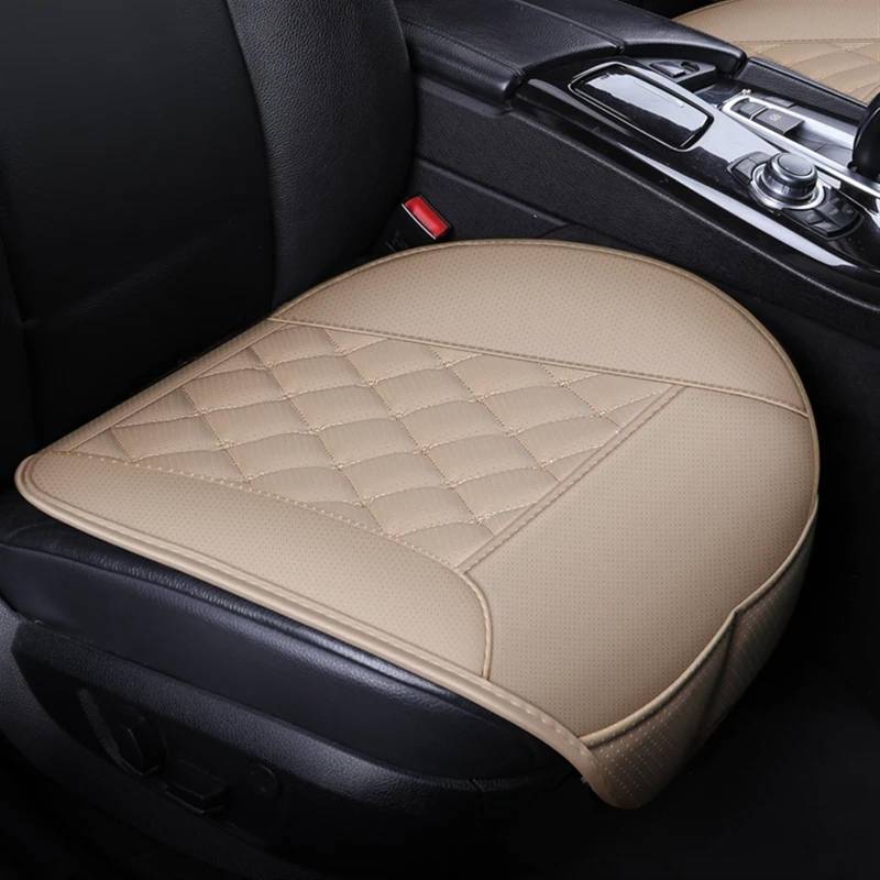 ZXYIWSDF Autositz-Schutzpolster Universal Vier Jahreszeiten Sitz Abdeckung Auto Sitzkissen Autos Sitz Abdeckung Auto Stuhl Protector Pad Matte Auto Zubehör(Beige,Full Set) von ZXYIWSDF