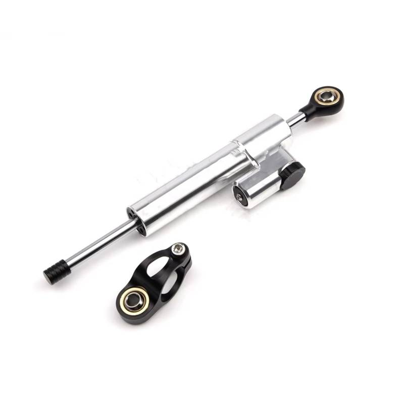 ZXYIWSDF Kompatibel Mit Motorrad-Lenkungsdämpfer, Universal-Titan-Lineal, Richtungsstabilisator-Dämpfer, Anti-Sway-Stoßdämpfer Übertragung(Silver) von ZXYIWSDF