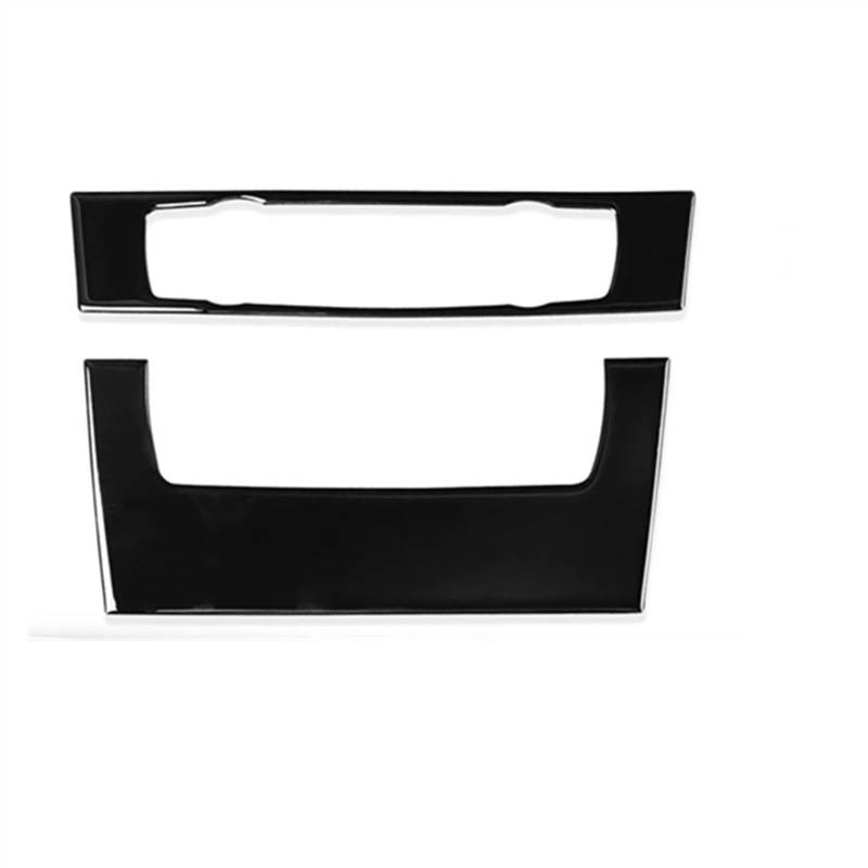 ZXYIWSDF Mittel Konsole CD-Panel Abdeckung Kompatibel Mit 3 Series E90 2005 2006 2007 2008 2009 2010 2011 2012 Autoinnenraum Klimaanlage CD-Steuerung Dekorrahmen(B) von ZXYIWSDF