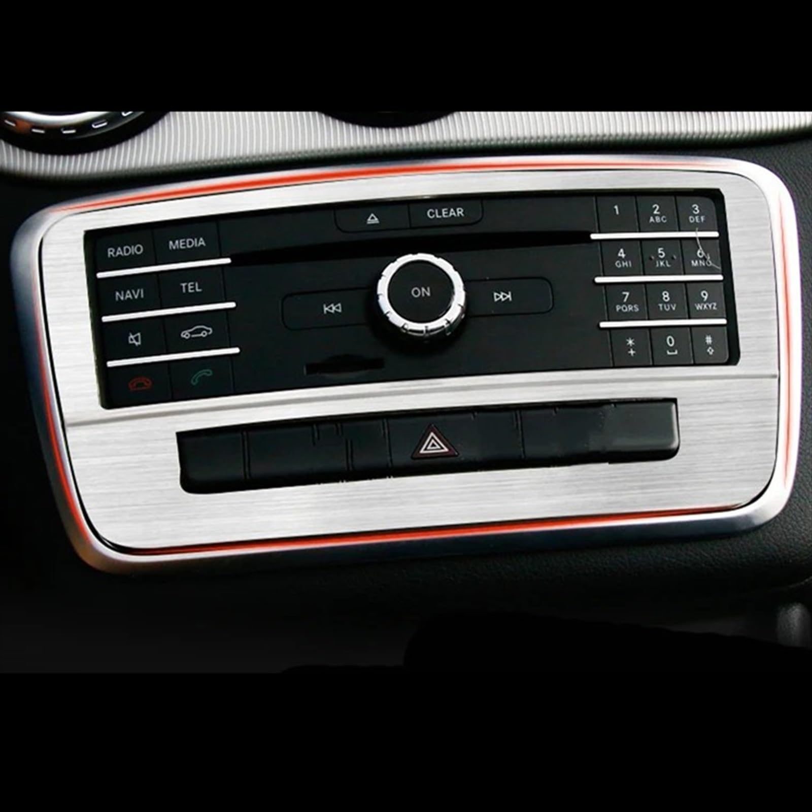 ZXYIWSDF Mittel Konsole CD-Panel Abdeckung Kompatibel Mit Benz Für Cla C117 Für A Class Auto Mittelkonsole CD-Panel Dekorative Abdeckung Auto CD-Panel Dekorative Abdeckung Autozubehör(Silver) von ZXYIWSDF