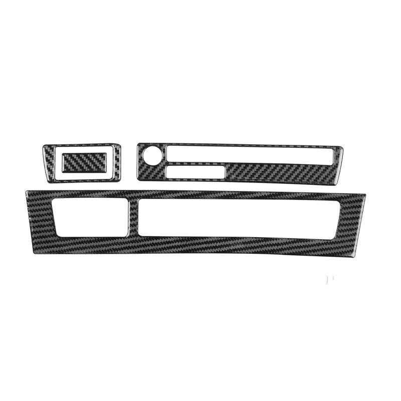 ZXYIWSDF Mittel Konsole CD-Panel Abdeckung Kompatibel Mit E65 2002 2003 2004 2005 2006 2007 2008 Mittelkonsole Klimaanlage CD-Panel Dekorative Abdeckung Autozubehör(Black LHD) von ZXYIWSDF