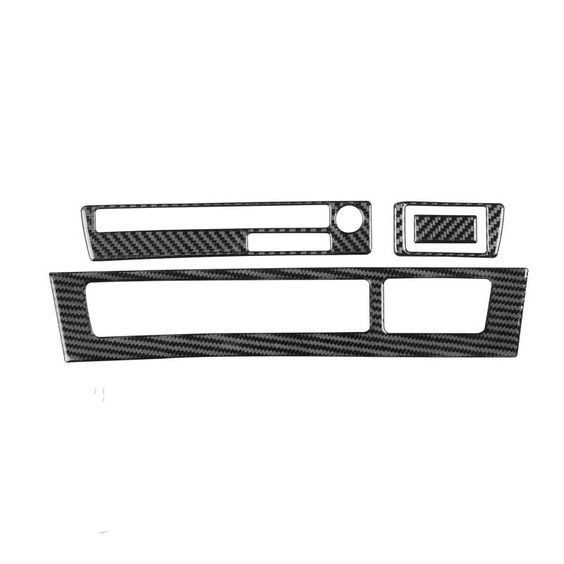 ZXYIWSDF Mittel Konsole CD-Panel Abdeckung Kompatibel Mit E65 2002 2003 2004 2005 2006 2007 2008 Mittelkonsole Klimaanlage CD-Panel Dekorative Abdeckung Autozubehör(Black RHD) von ZXYIWSDF