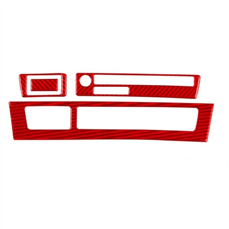 ZXYIWSDF Mittel Konsole CD-Panel Abdeckung Kompatibel Mit E65 2002 2003 2004 2005 2006 2007 2008 Mittelkonsole Klimaanlage CD-Panel Dekorative Abdeckung Autozubehör(Red LHD) von ZXYIWSDF
