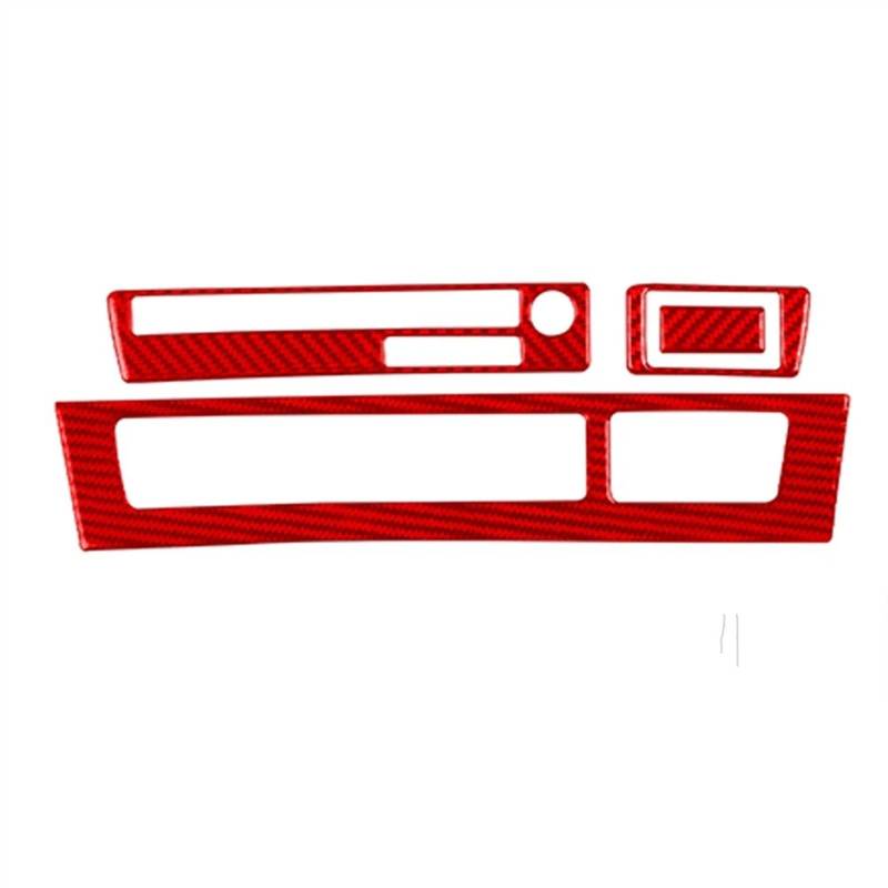 ZXYIWSDF Mittel Konsole CD-Panel Abdeckung Kompatibel Mit E65 2002 2003 2004 2005 2006 2007 2008 Mittelkonsole Klimaanlage CD-Panel Dekorative Abdeckung Autozubehör(Red RHD) von ZXYIWSDF