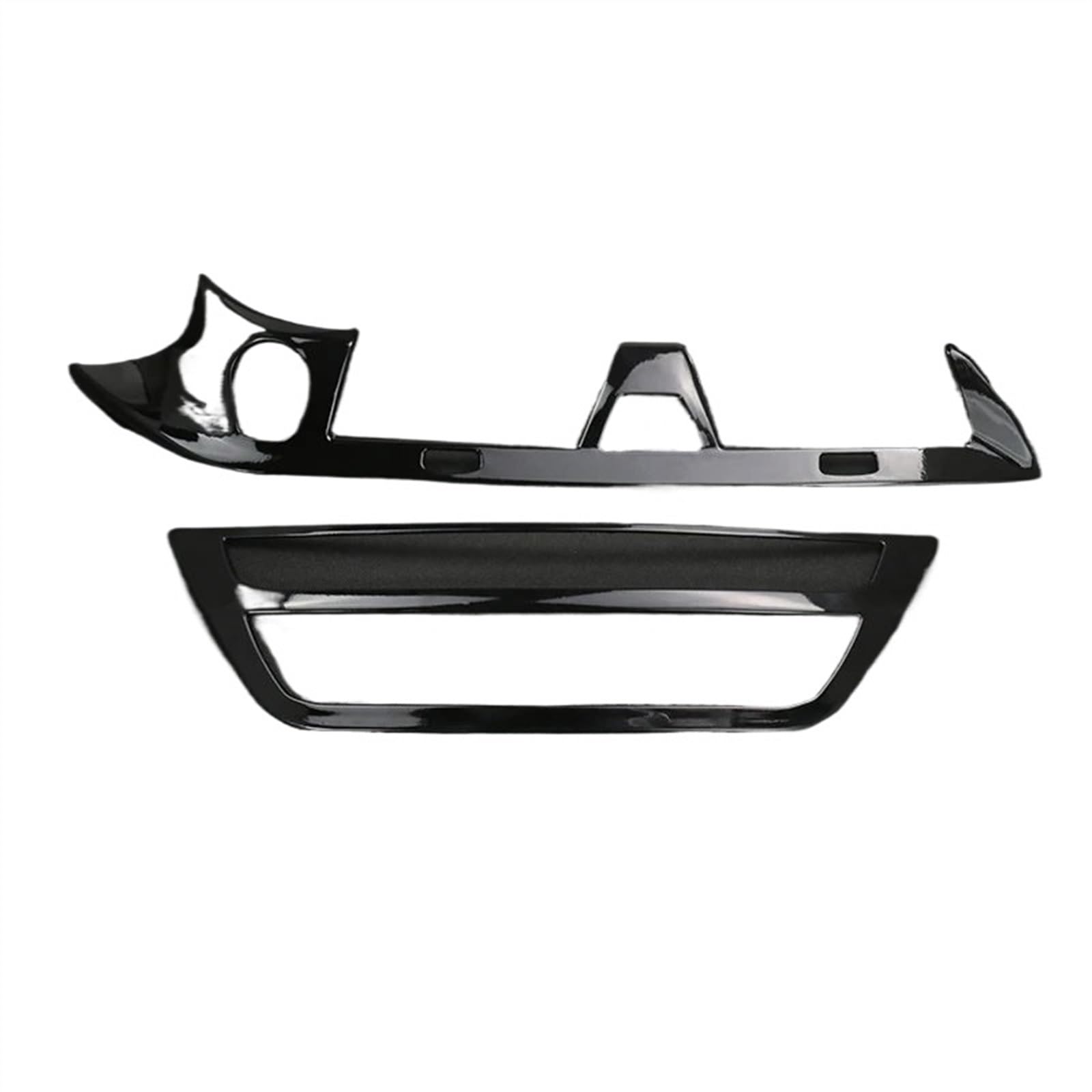 ZXYIWSDF Mittel Konsole CD-Panel Abdeckung Kompatibel Mit G30 G38 2018 2019 2020 2021 2022 2023 Auto-Styling Klimaanlage CD-Panel-Taste Dekorative Abdeckung Autozubehör(Black) von ZXYIWSDF