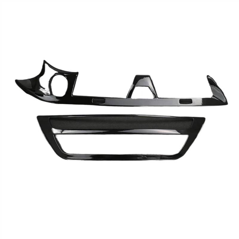 ZXYIWSDF Mittel Konsole CD-Panel Abdeckung Kompatibel Mit G30 G38 2018 2019 2020 2021 2022 2023 Auto-Styling Klimaanlage CD-Panel-Taste Dekorative Abdeckung Autozubehör(Black) von ZXYIWSDF