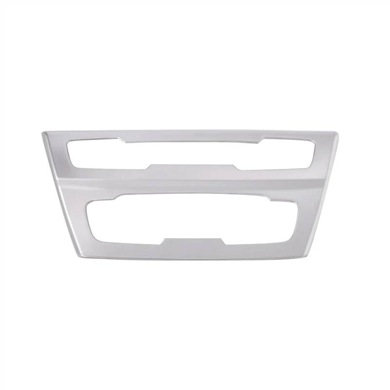 ZXYIWSDF Mittel Konsole CD-Panel Abdeckung Kompatibel Mit X2 F47 2016 2017 2018 2019 2020 2021 Autoklimaanlage CD-Bedienfeld Dekorative Abdeckung Autozubehör(Silver) von ZXYIWSDF