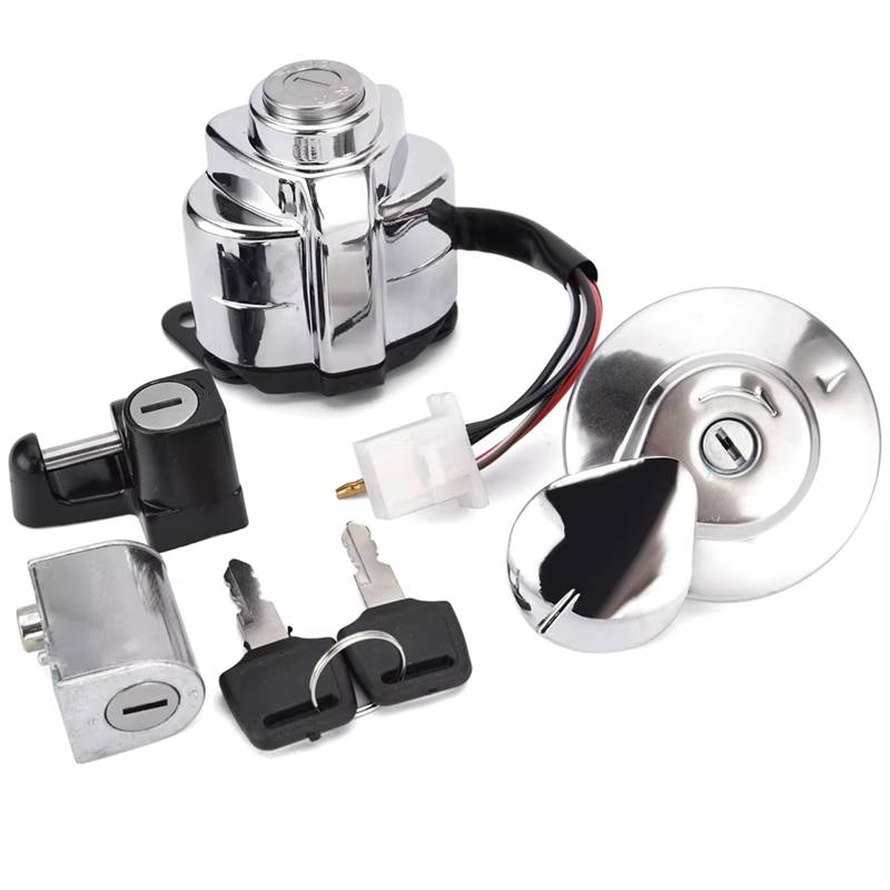 ZXYIWSDF Motor Startschalter Kompatibel Mit VT600 1988 1989 1990 1991 1992 1993 1994 1995 1996 1997 1998 1999 2000-2008 Für Shadow400 2000-2002 Zündschloss-Sperrsatz von ZXYIWSDF