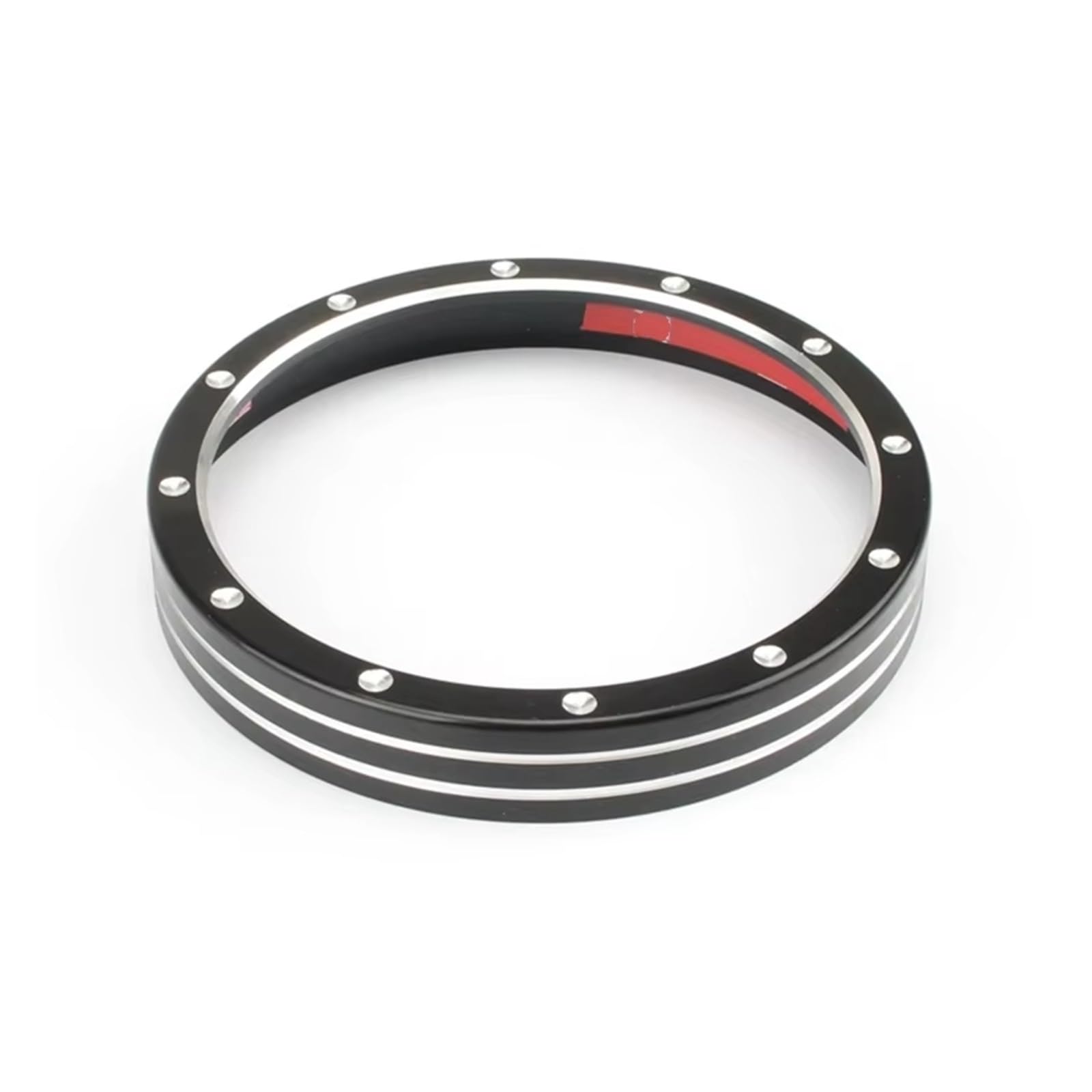 ZXYIWSDF Motorrad-Instrumentenrahmen Kompatibel Mit Sportster Für 883 1200 XL XR Für Iron Für Dyna Für Stree Für Bob Low Für Rider Motorrad, Schwarze Tachoblende(Chrome+Black) von ZXYIWSDF