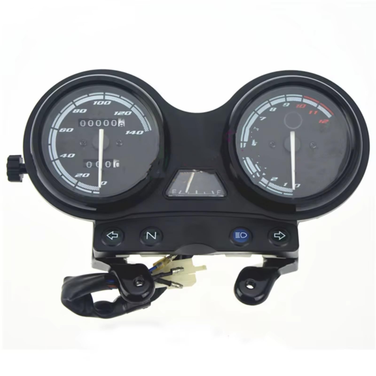 ZXYIWSDF Motorrad-Instrumentenrahmen Kompatibel Mit Yamaha Für YBR 125 2005 2006 2007 2008 2009 Drehzahlmesser Motorrad Tachometer Messgerät Tach Instrument Uhrgehäuse von ZXYIWSDF
