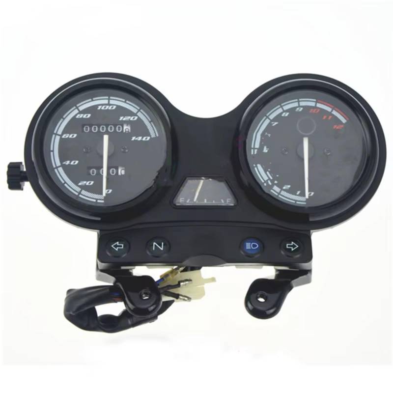 ZXYIWSDF Motorrad-Instrumentenrahmen Kompatibel Mit Yamaha Für YBR 125 2005 2006 2007 2008 2009 Drehzahlmesser Motorrad Tachometer Messgerät Tach Instrument Uhrgehäuse von ZXYIWSDF