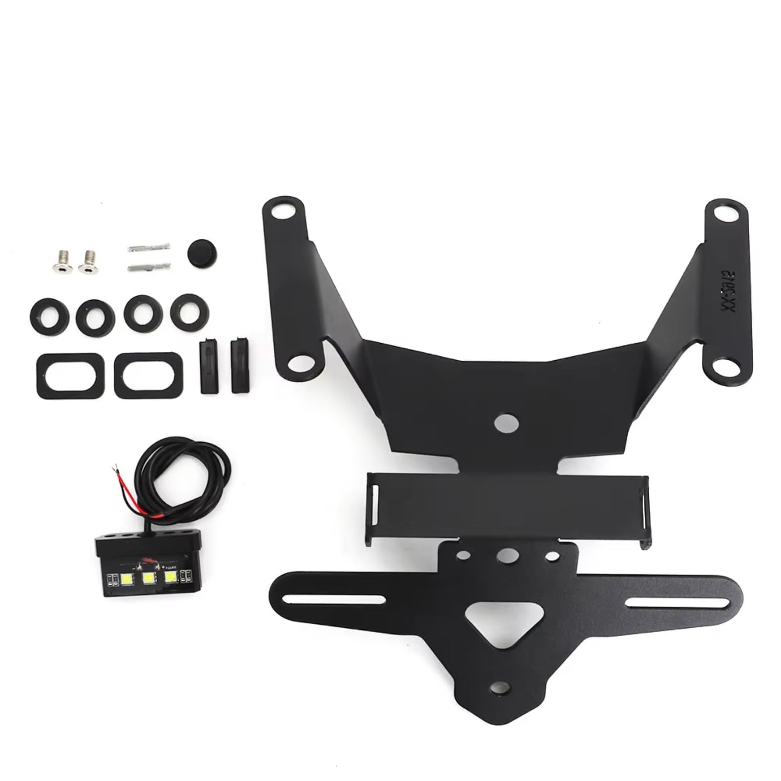 ZXYIWSDF Motorrad Nummernschildhalter Kompatibel Mit CB650R Für CBR650R 2021 2022 2023 Kennzeichenhalter Heckträger Halterung Halter Halterung Kennzeichenrahmen(B) von ZXYIWSDF