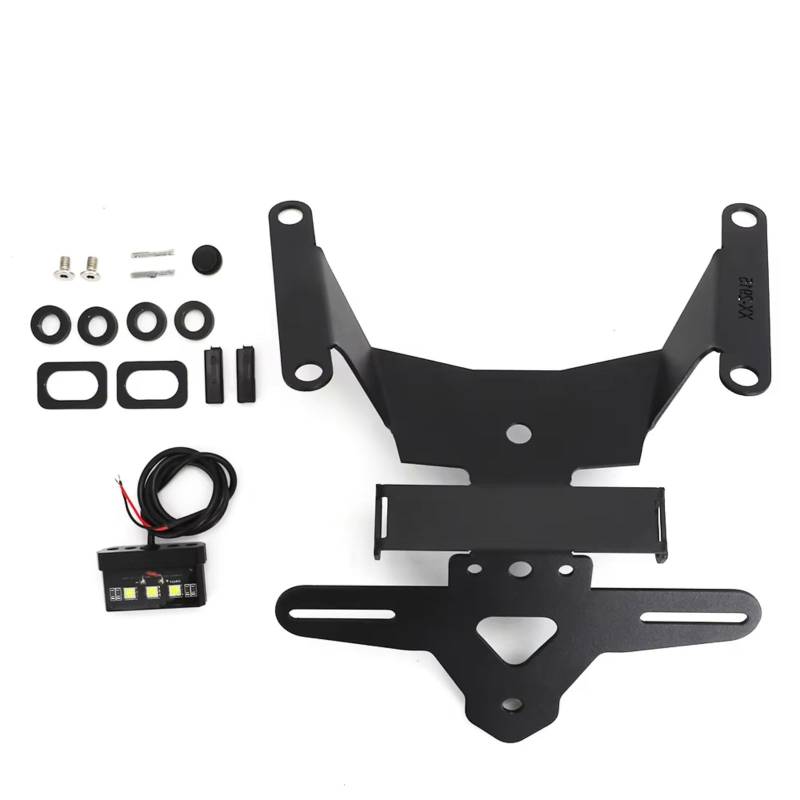 ZXYIWSDF Motorrad Nummernschildhalter Kompatibel Mit CB650R Für CBR650R 2021 2022 2023 Kennzeichenhalter Heckträger Halterung Halter Halterung Kennzeichenrahmen(B) von ZXYIWSDF