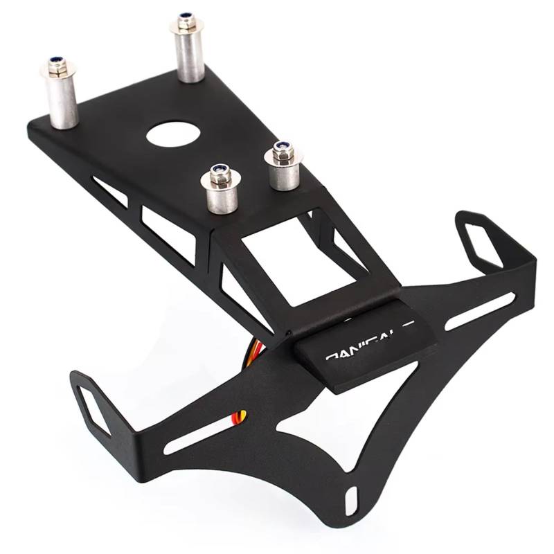 ZXYIWSDF Motorrad Nummernschildhalter Kompatibel Mit Ducati Für 899 959 1199 1299 Für Panigale 2012 2013-2025 Motorrad Tail Tidy Kennzeichenhalter(Logo) von ZXYIWSDF