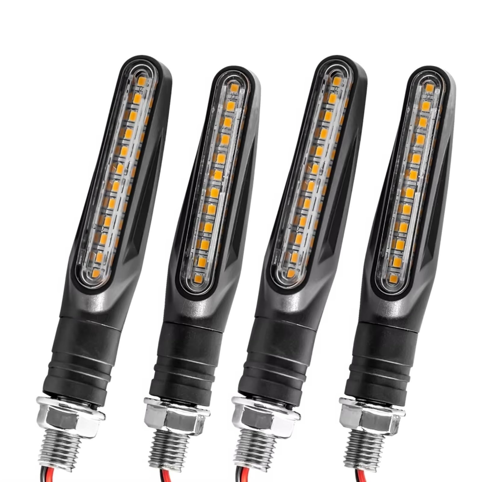 ZXYIWSDF Motorrad Nummernschildhalter Kompatibel Mit Für Ninja1000 Für KX 65/80/85/100/500 Motorrad-Kennzeichenhalter Für Das Heck des Motorrads.(4pcs Lamp) von ZXYIWSDF