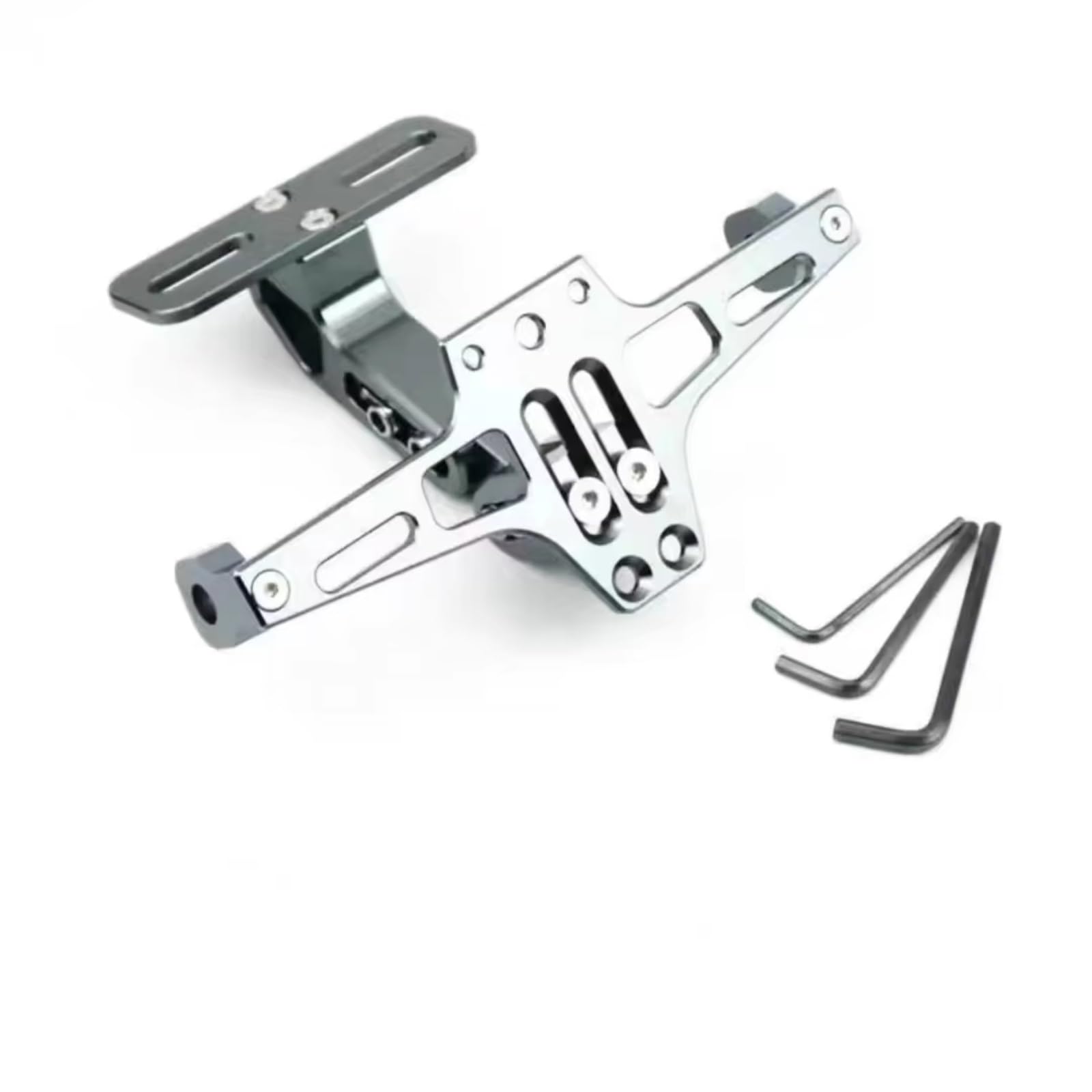 ZXYIWSDF Motorrad Nummernschildhalter Kompatibel Mit Für Z800 Für Z1000 Für Z750R Für Versys650 Kennzeichenhalter Halterung Für Die Hintere Halterung(Silver) von ZXYIWSDF