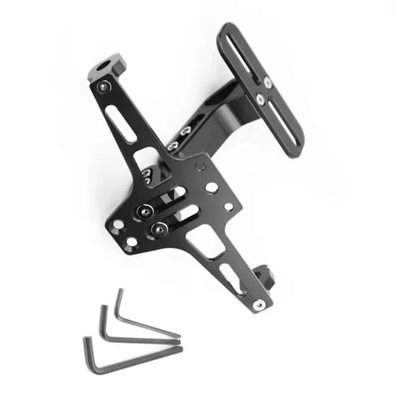 ZXYIWSDF Motorrad Nummernschildhalter Kompatibel Mit Ninja1000 Für KX 65/80/85/100/500 Für KX250F/KX450F Motorrad-Eliminator-Kennzeichenhalter(Black) von ZXYIWSDF