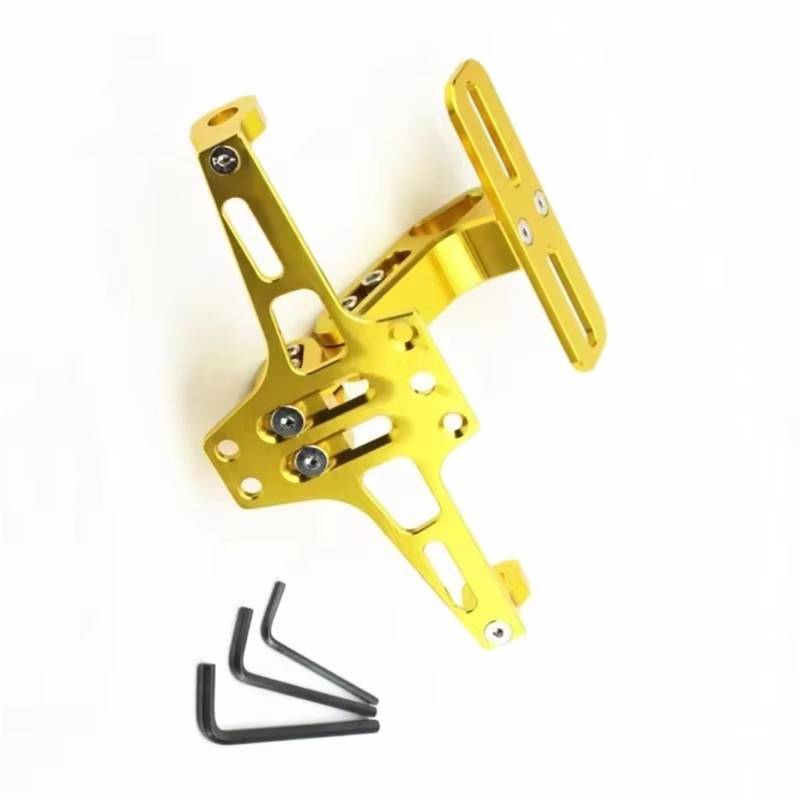 ZXYIWSDF Motorrad Nummernschildhalter Kompatibel Mit Ninja1000 Für KX 65/80/85/100/500 Für KX250F/KX450F Motorrad-Eliminator-Kennzeichenhalter(Yellow) von ZXYIWSDF